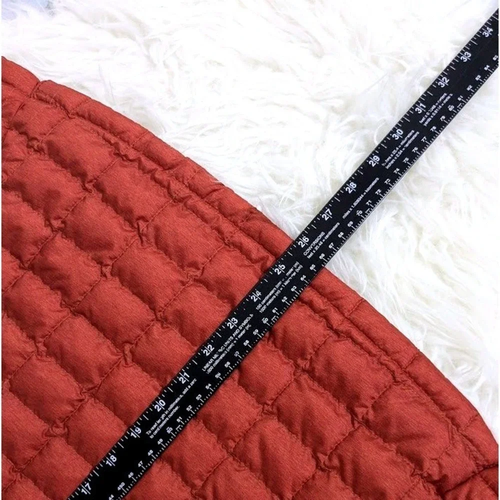 The North Face Thermoball Eco Vest Womens M Rust Orange Quilted Puffer Zip - Picture 9 of 10
